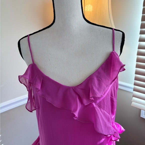 Women’s~ NWT~Gorgeous Orchid Ruffle Maxi Dress! 🌺 - Picture 4 of 16